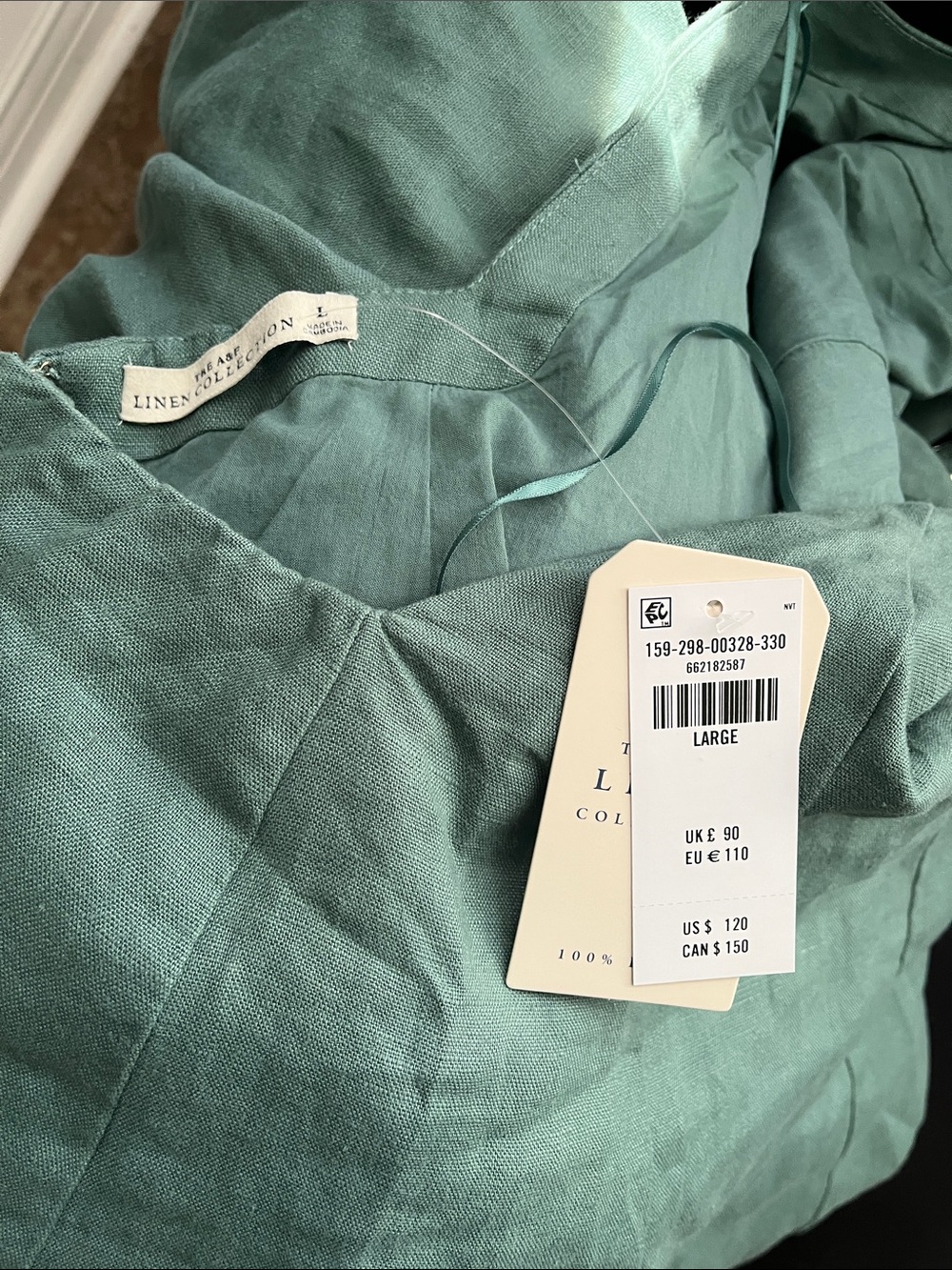Abercrombie & Fitch Sage Green Maxi Halter Dress - Picture 6 of 16